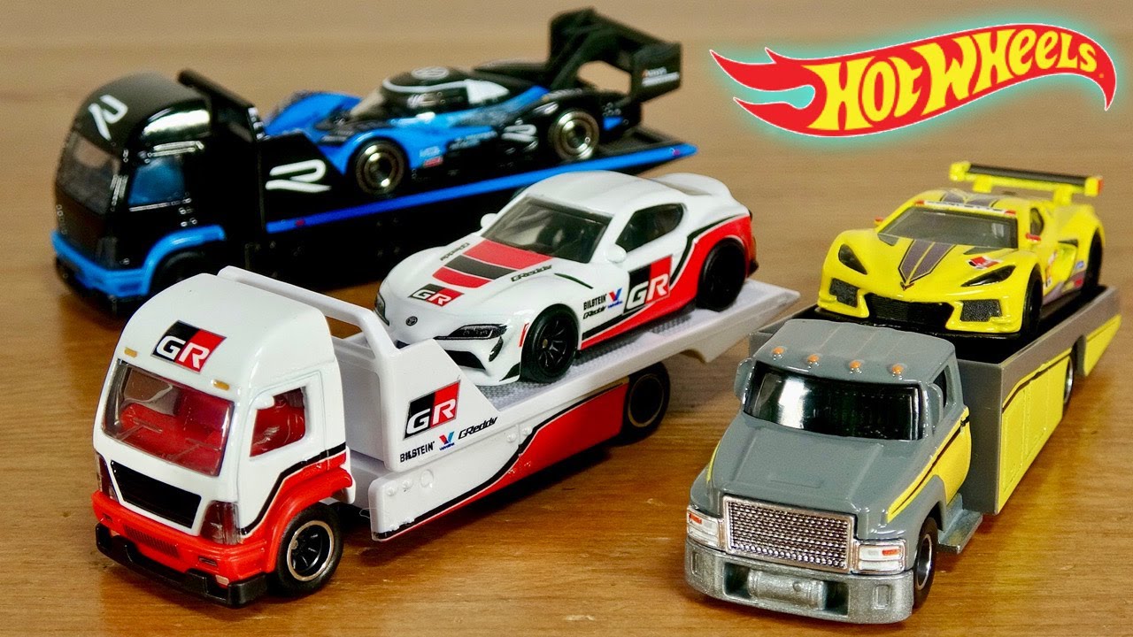 5点セット】ホットウィール トランスポーター M2 トレーラー セット 5