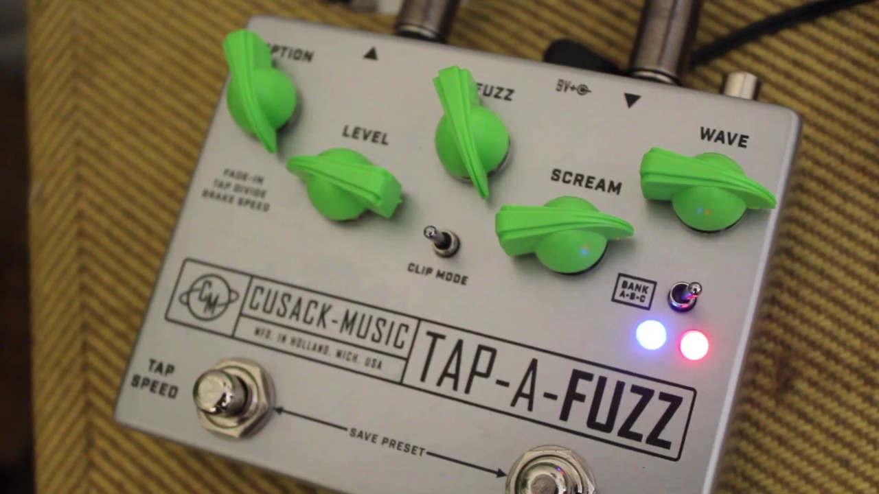 Cusack Music Tap-a-Fuzz Fuzz Tremolo Workstation Pedal Demo Video