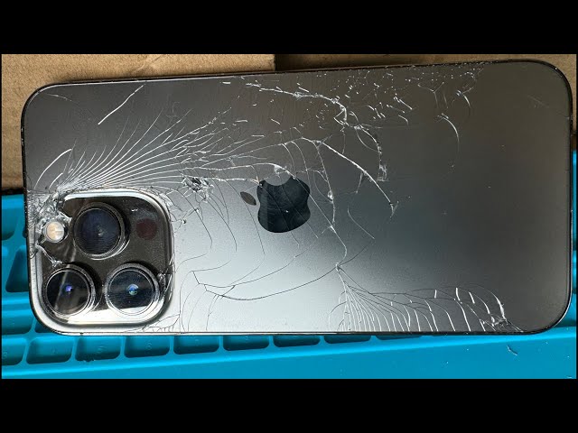 iPhone 13 Pro 背面後ろガラス分解修理やり方法 - YouTube