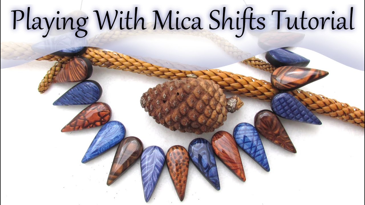 Playing With Mica Shifts Polymer Clay Tutorial - YouTube