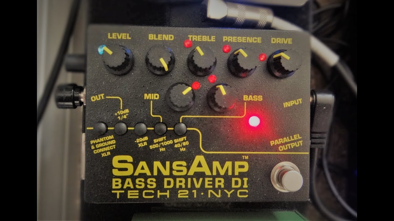 Tech 21 SansAmp Bass Driver DI V2 Review and Demo - YouTube