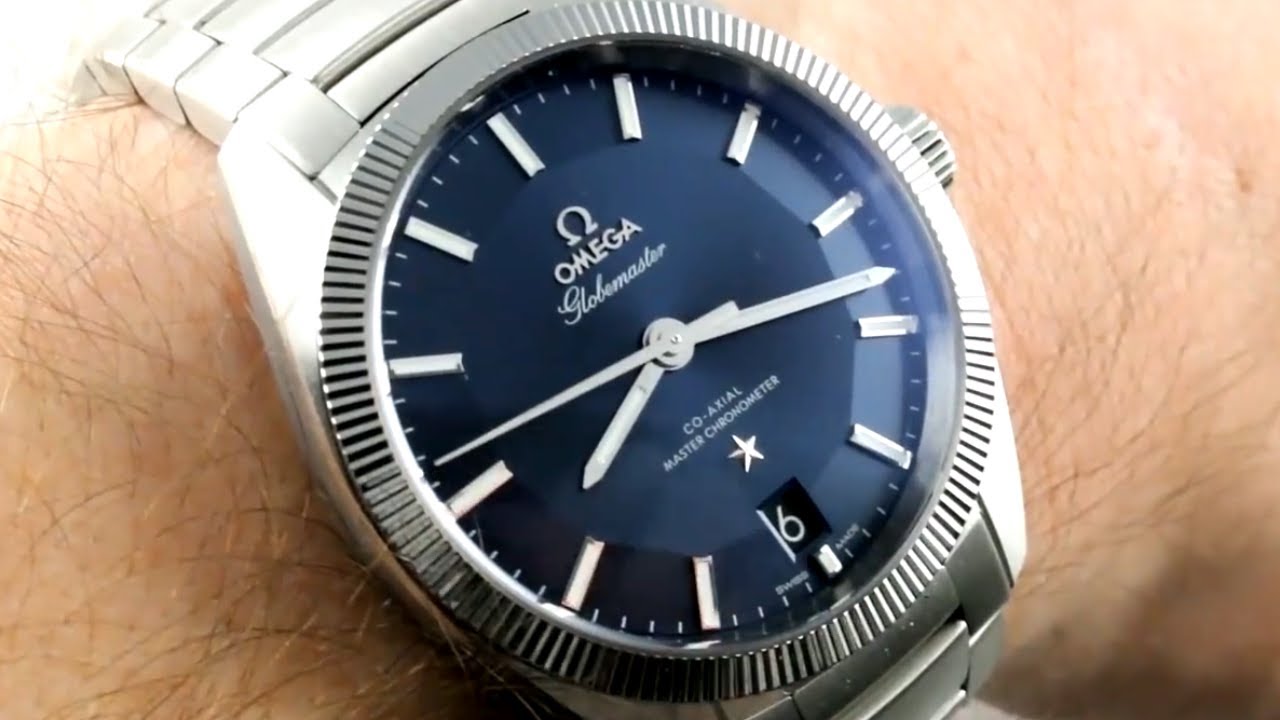 Omega Constellation Globemaster BLUE DIAL Steel Tungsten (130.30