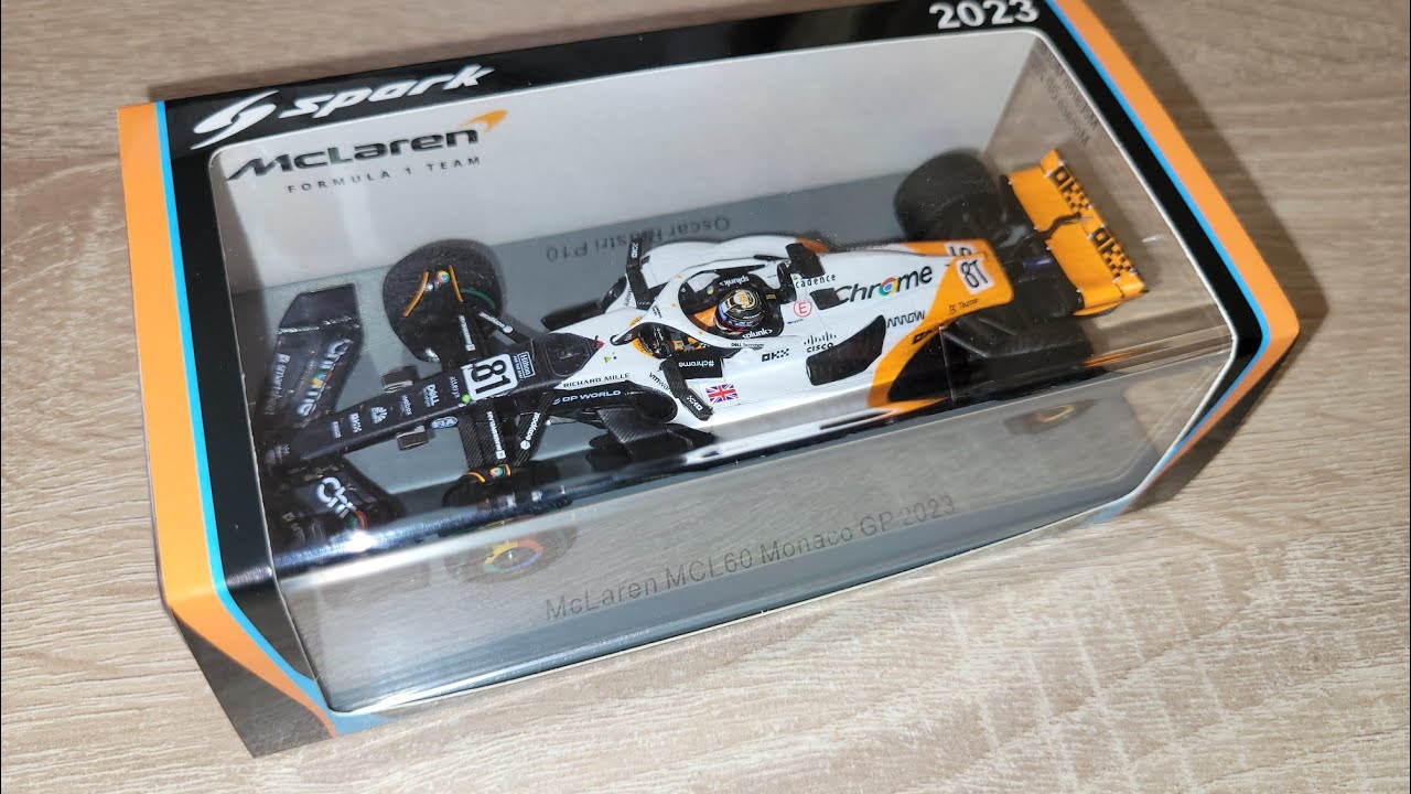 Spark McLaren MCL60 - Oscar Piastri 2023 Monaco GP triple crown