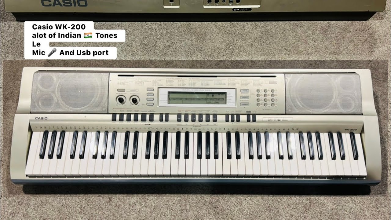 Casio WK-200 Keyboard with Indians tones ( Wilsons music