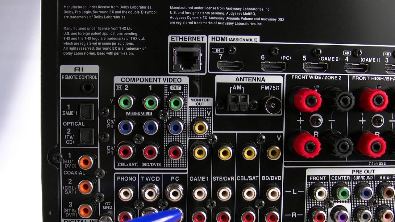 NEW 2013 ONKYO AV RECEIVER TX NR828 First Look - YouTube