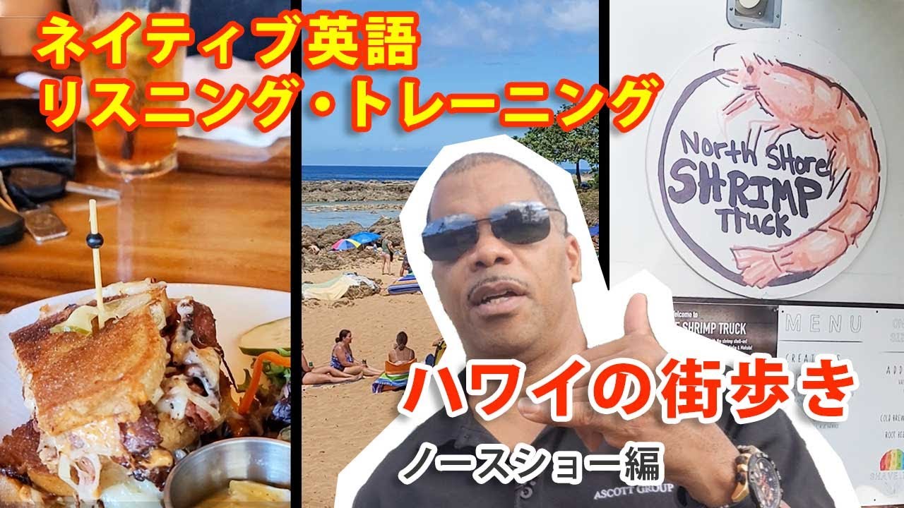 リスニングトレーニング】ハワイの街歩きをしながらネイティブの英語に