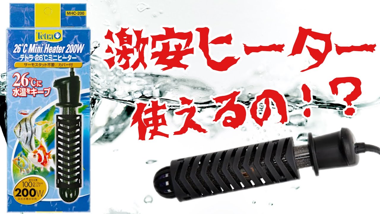 Tetra 26℃ Mini Heater] Is this cheap underwater heater usable
