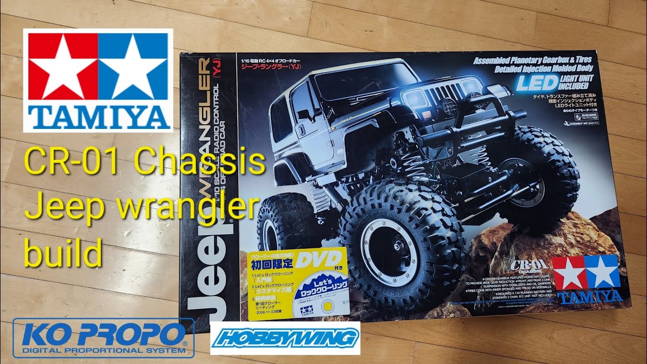 Tamiya cr01 rc car jeep wrangler build (rock crawling) - YouTube