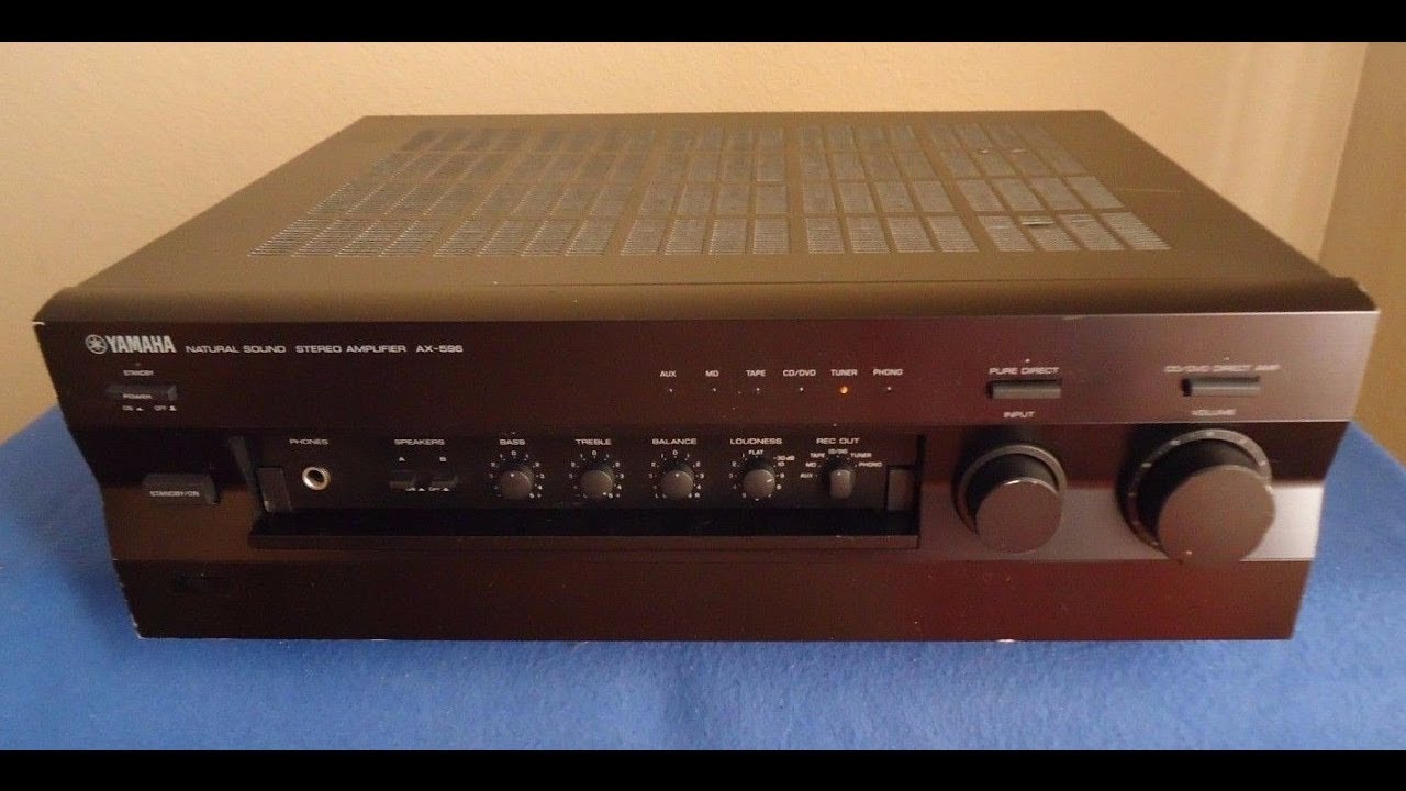 Yamaha AX 596 Stereo Integrated Amplifier - Info and Test - YouTube