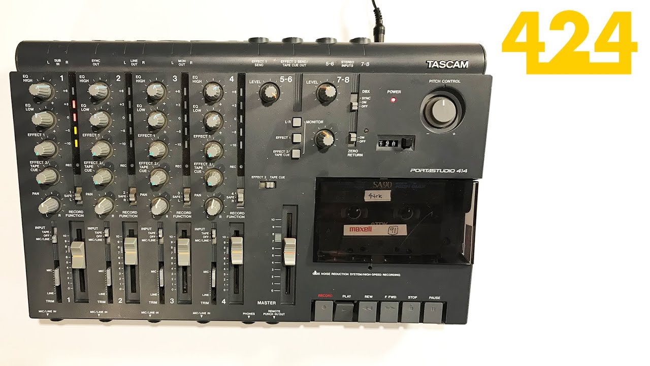 TASCAM 414 MKII 4-TRACK CASSETTE RECORDER: How to Record