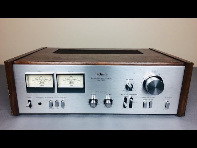 Technics SU 7300 Vintage Amplifier - Demo video after repair
