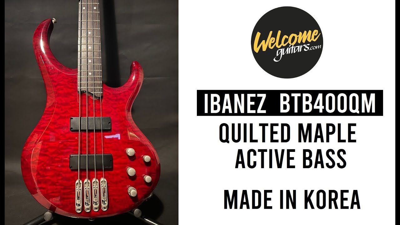 Ibanez BTB BTB400QM Boutique Bass Active 4 strings Quilted Maple