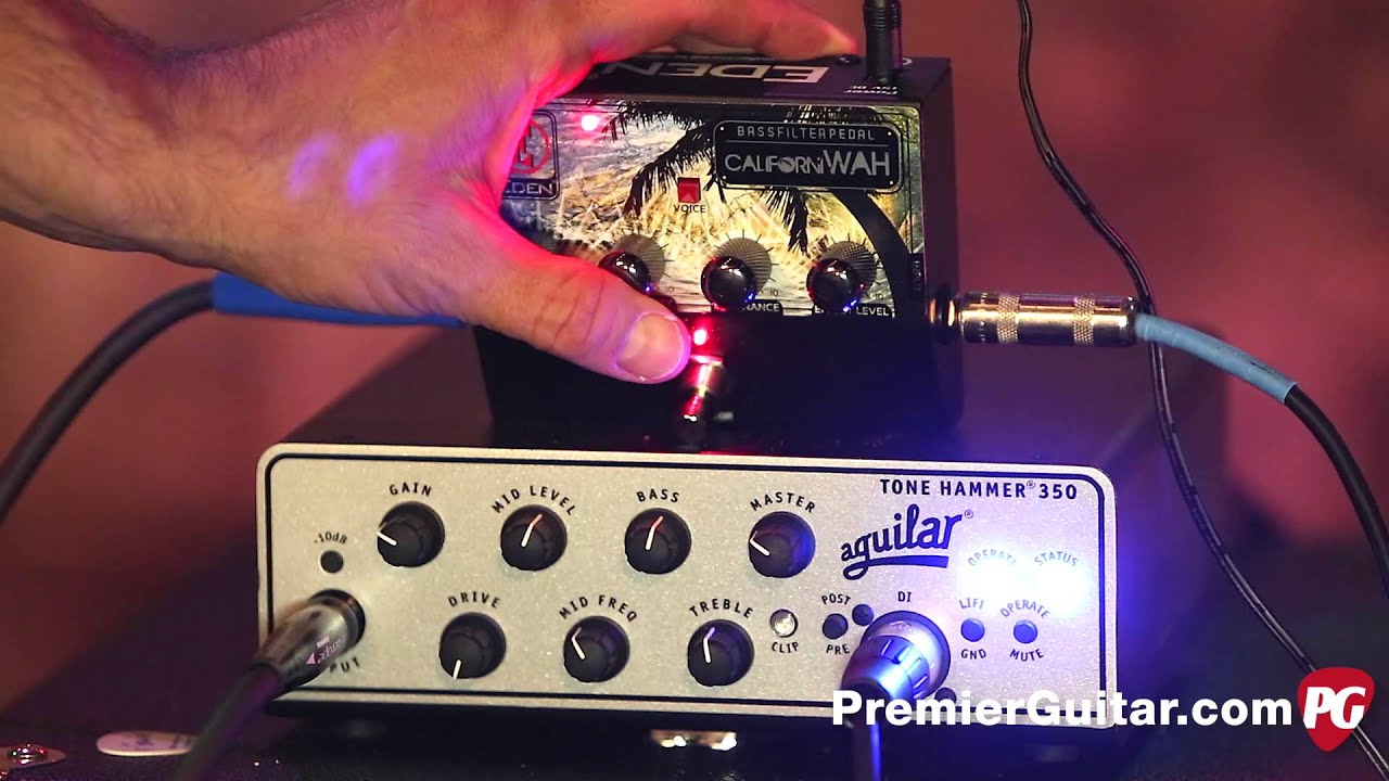 Review Demo – Eden CaliforniWAH Bass Filter Pedal - YouTube