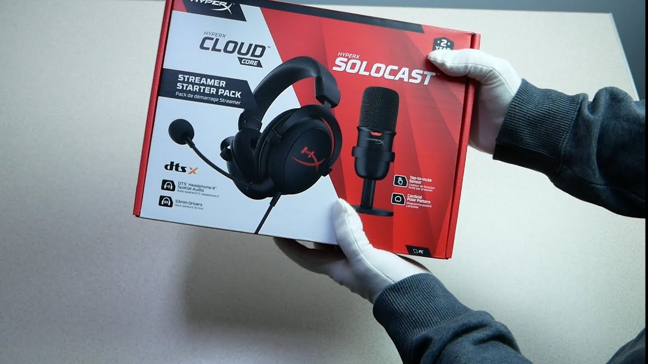 HyperX Streamer Starter Pack Cloud Core + SoloCast - YouTube