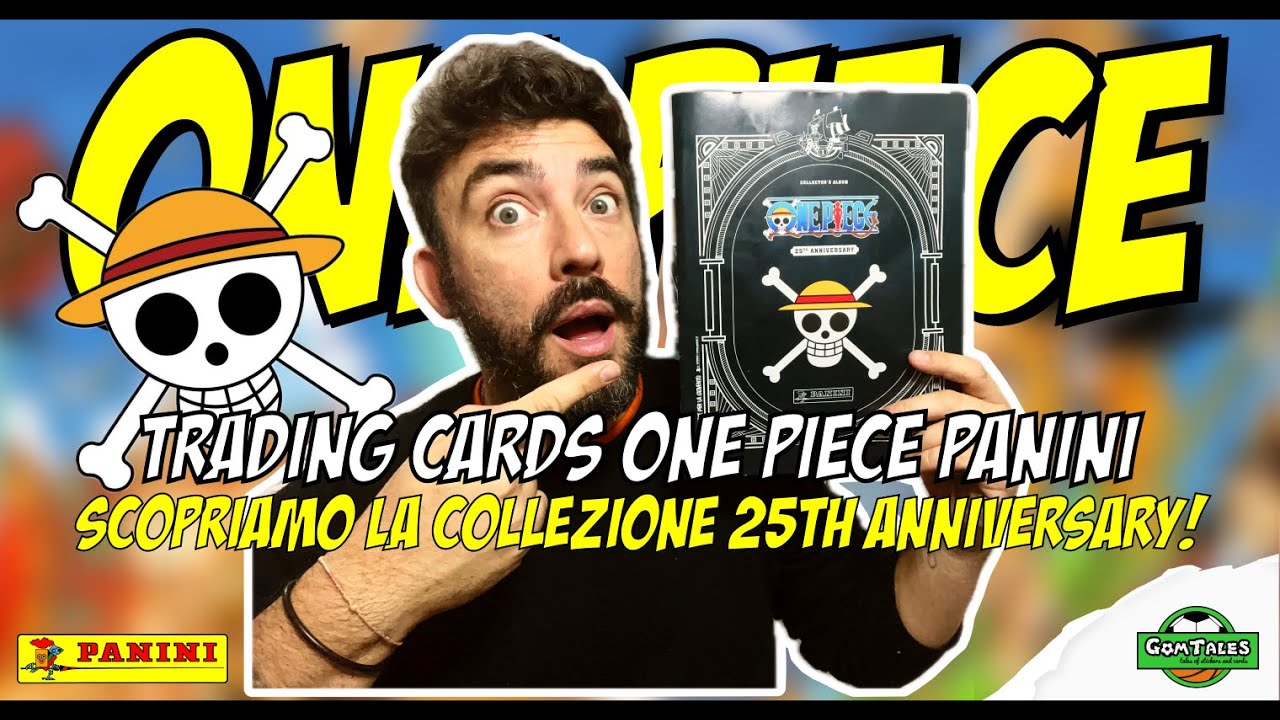 PANINI ONE PIECE TRADING CARD 25TH ANNIVERSARY! GOLD D. ROGER