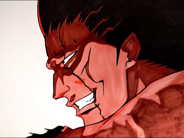 No.1423 [ BLEACH ] 千年血戦篇 ] 更木 剣八 をどう描くか ？🐢 - YouTube