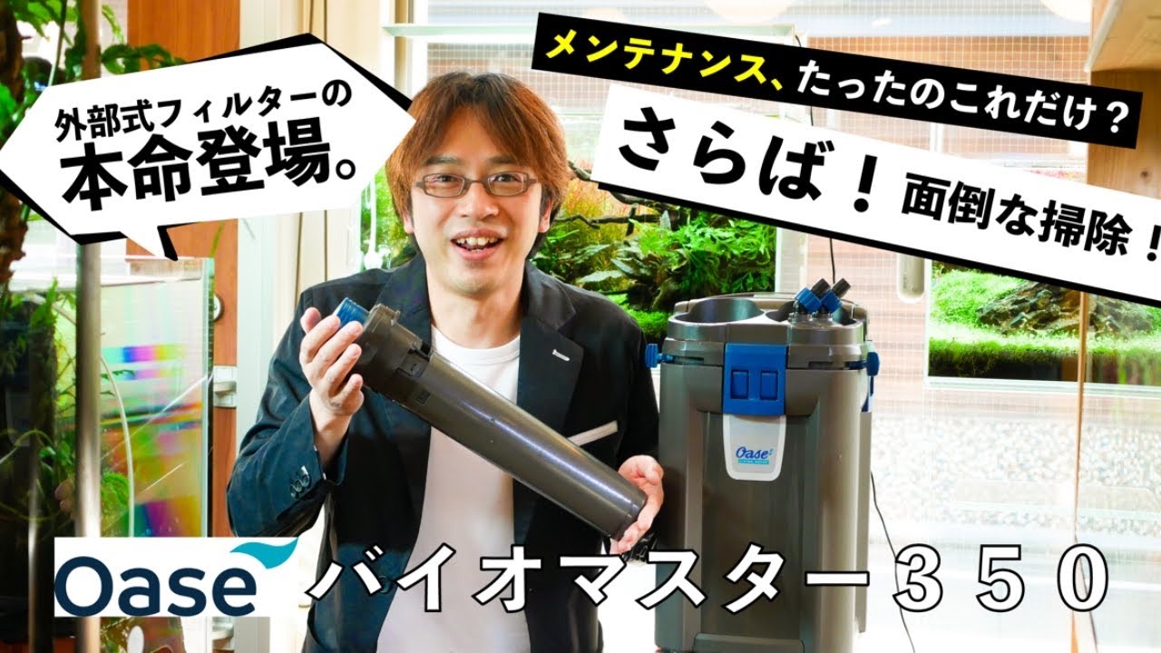 お手入れ超楽々！外部式フィルターの本命「OASE バイオマスター350
