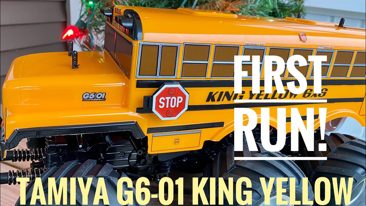 Tamiya G6-01 King Yellow first run! - YouTube