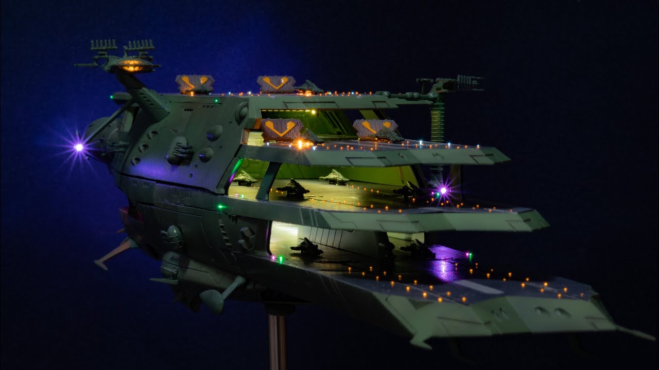 1/1000ガイペロン級多層式航宙母艦バルグレイ 電飾仕様(宇宙戦艦ヤマト