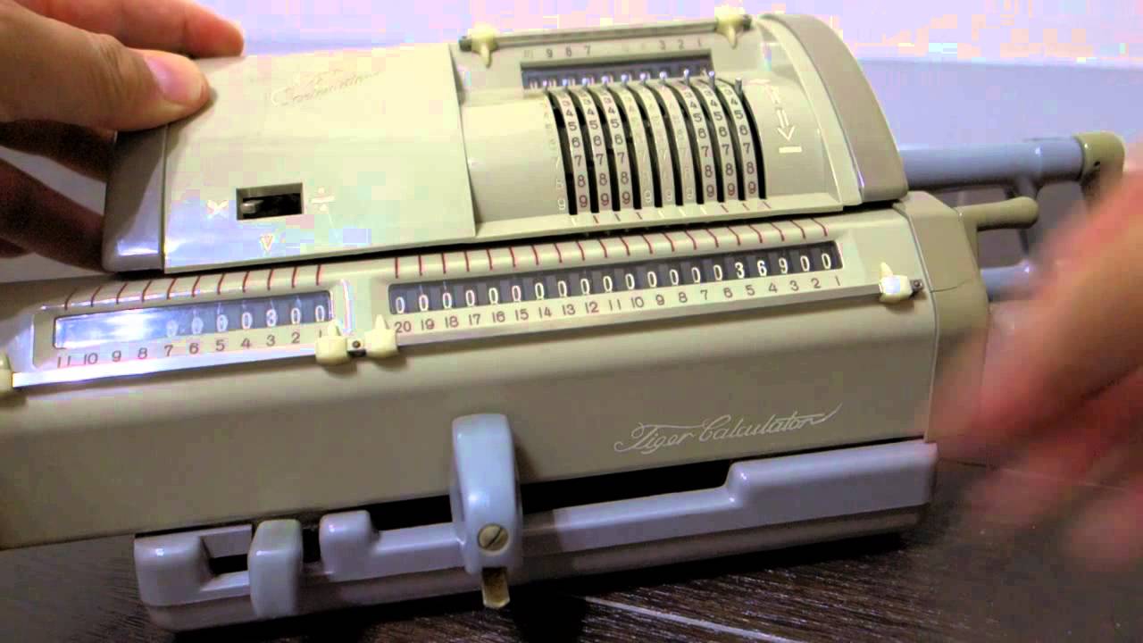 国内で最も普及した機械式計算機 タイガー計算器