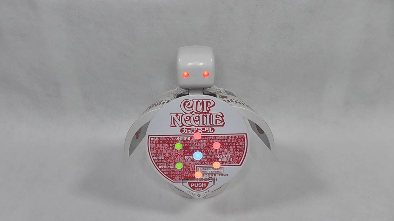 カップヌードル、ロボットタイマー 日清カップヌードル 花のワルツを