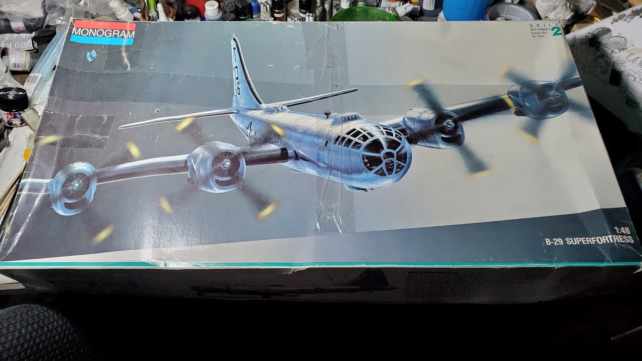1/48 Scale U.S. B-29 Superfortress Bomber Commission Build Video