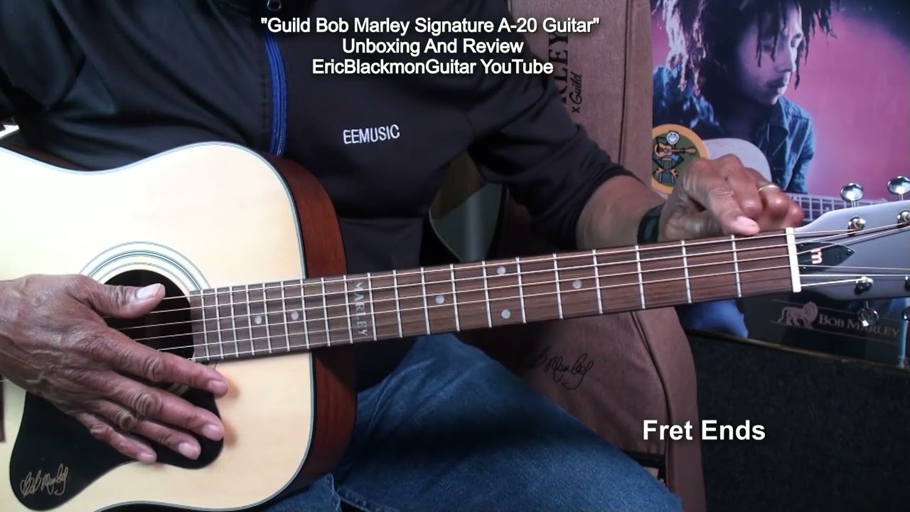GUILD BOB MARLEY A-20 GUITAR Unbox & Review ‪@EricBlackmonGuitar