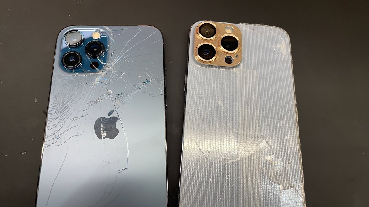 最終値下げ！iPhone 12 Pro max ゴールド 画面傷・背面ひび割れ iPhone