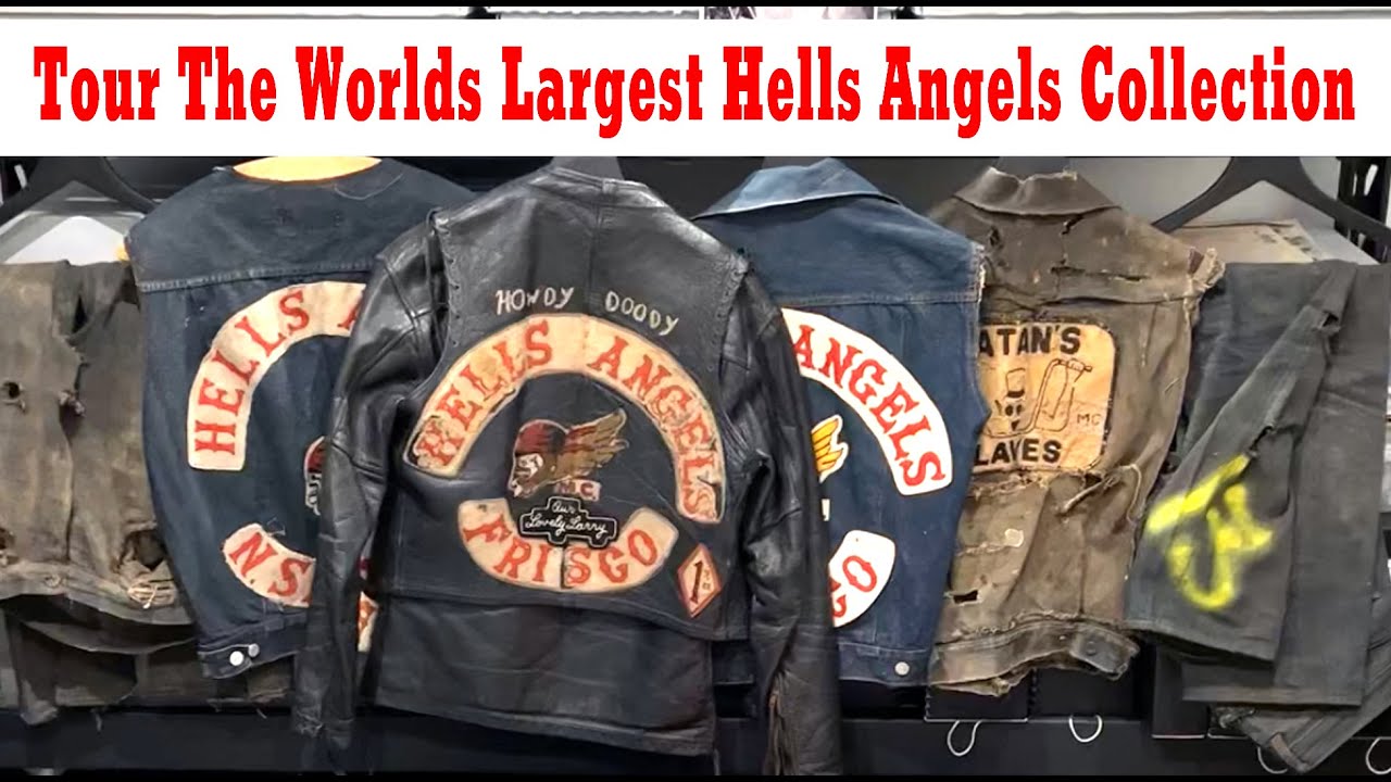 Tour Of The Worlds Largest Hells Angels Collection - YouTube