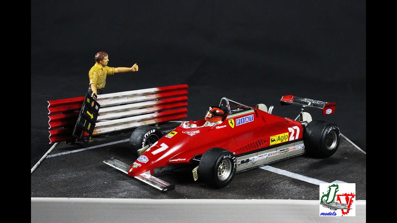 Fujimi Ferrari 126 C2 & Diorama 1/20 scale - YouTube