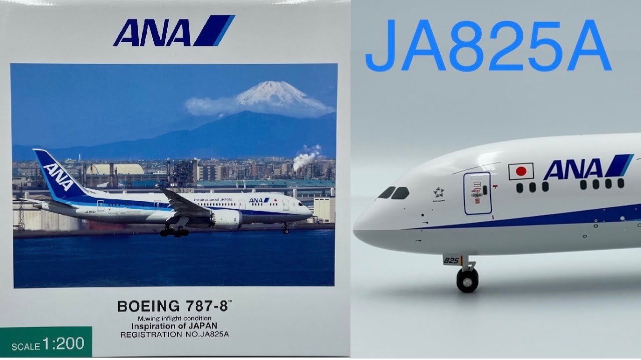 全日空商事NH20082 1/200 ANA 787-8 JA825A Hogan ANA OFFICIAL MODEL