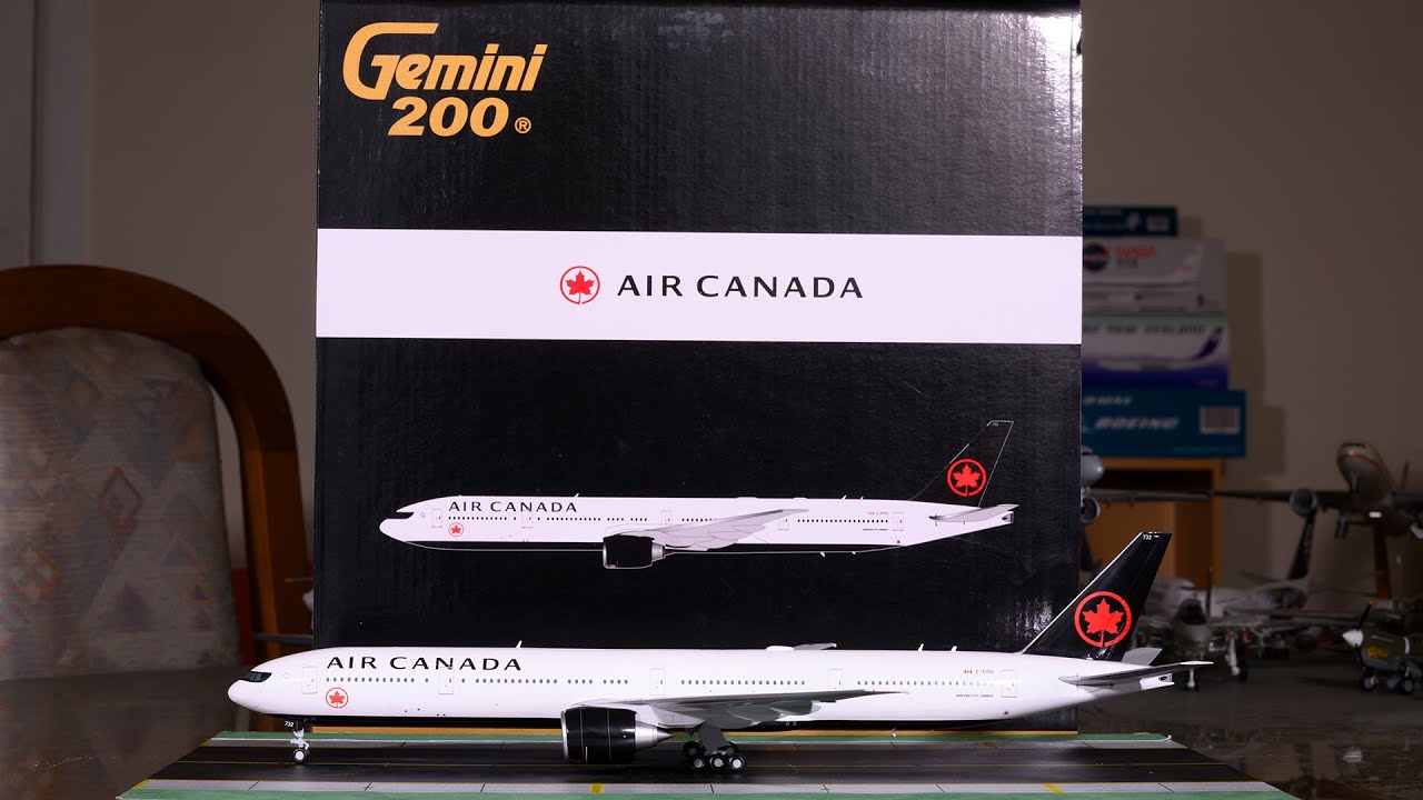 Gemini Jets 1:200 Air Canada 777-300ER Unboxing & Review [4K
