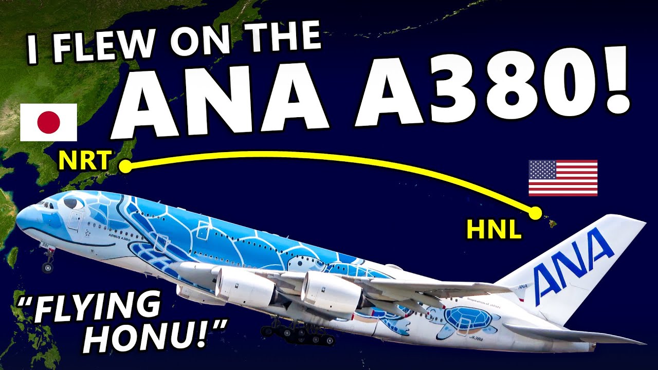 航空機・ヘリコプター ANA 380 flying honu I Flew on the ANA A380! The