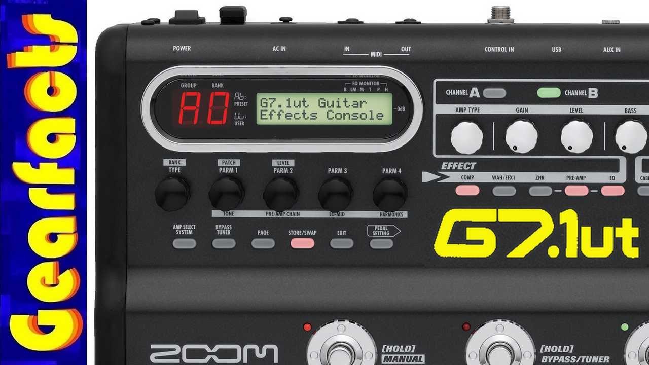 Returning to the Zoom G7.1ut multi effects processor - YouTube