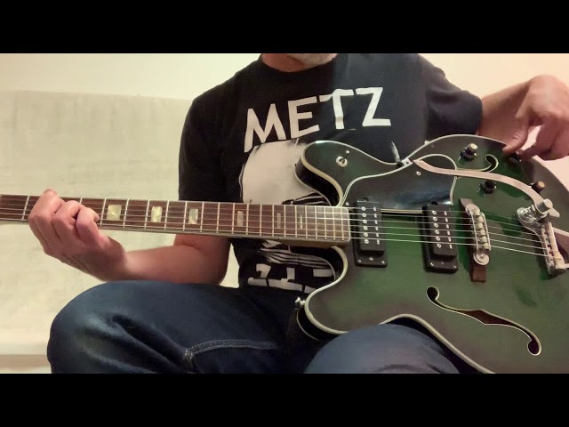 Vintage 1960's Aria Diamond Model 1242 (T) Greenburst Hollowbody