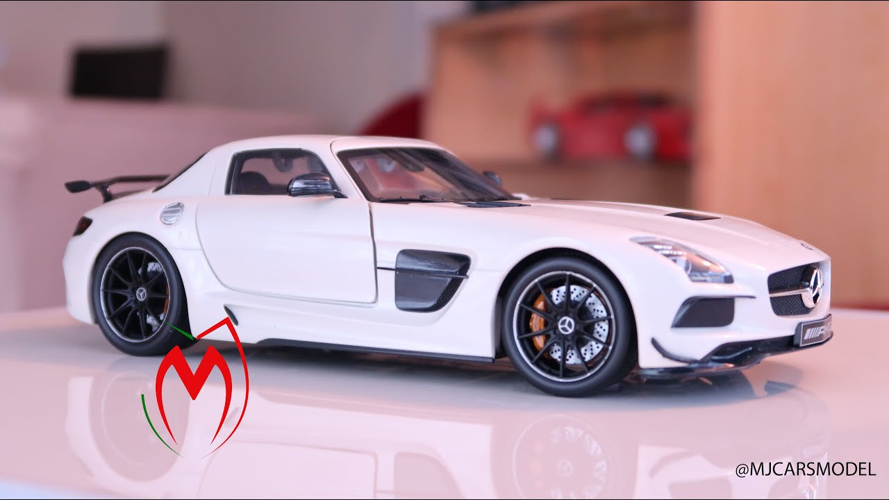 Mercedes SLS AMG Black Series Made by Minichamps in 1/18 scale
