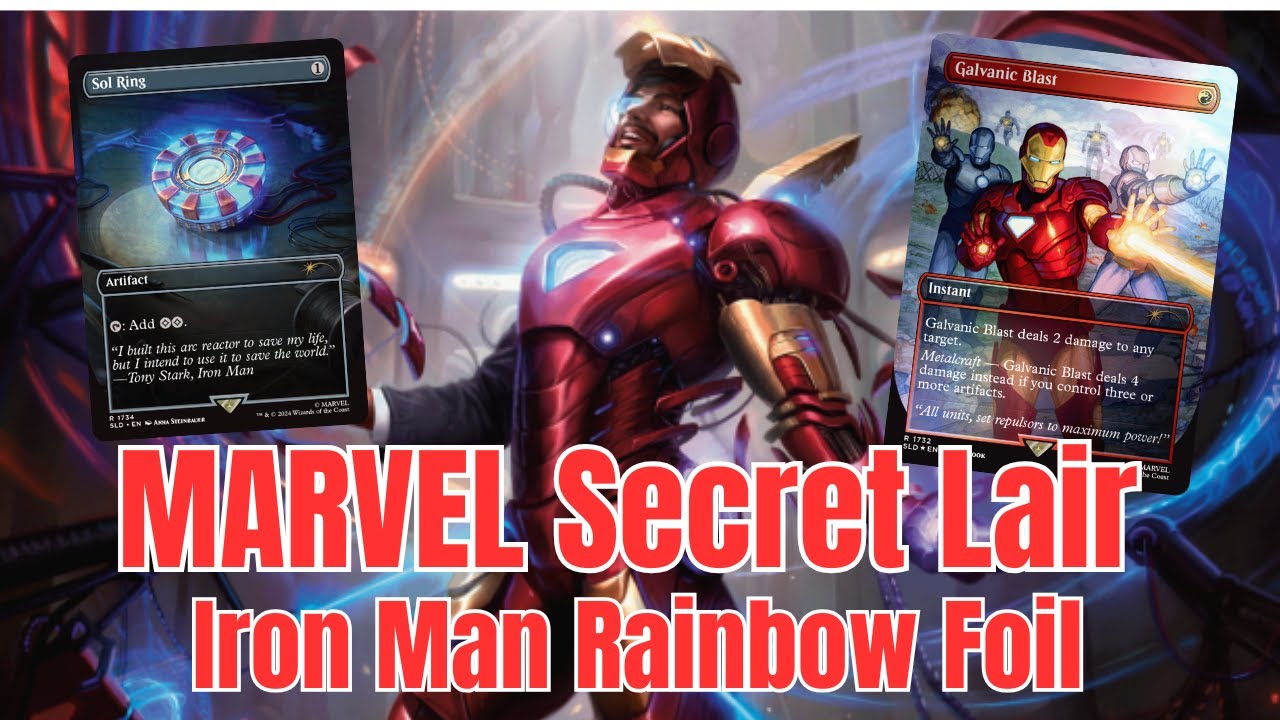 ち*2様 Marvel Iron Man Rainbow Foil ち*2様 Marvel Iron Man Rainbow