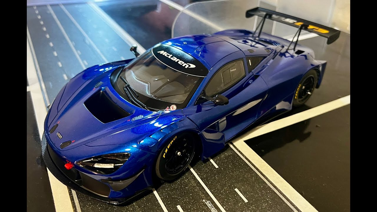 AutoArt 1:18 MCLAREN 720S GT3 - Azure Blue - YouTube