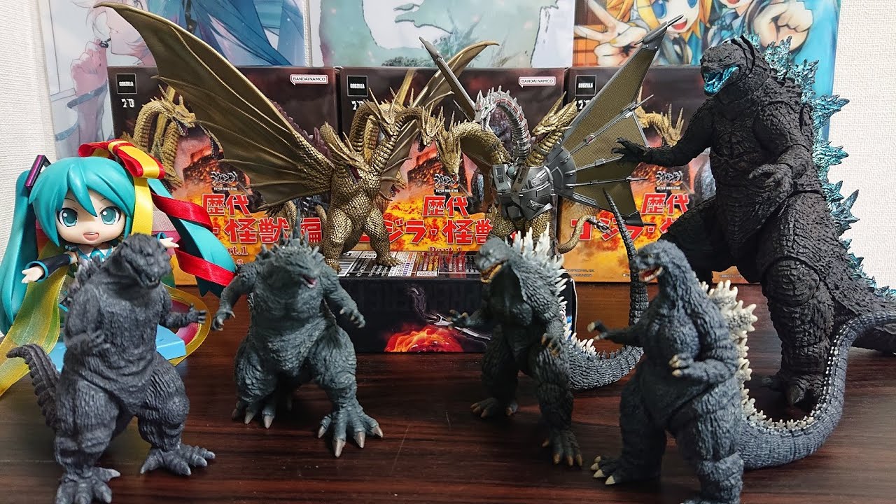 激造シリーズ 歴代ゴジラ怪獣編 キングギドラ メカキングギドラ セット