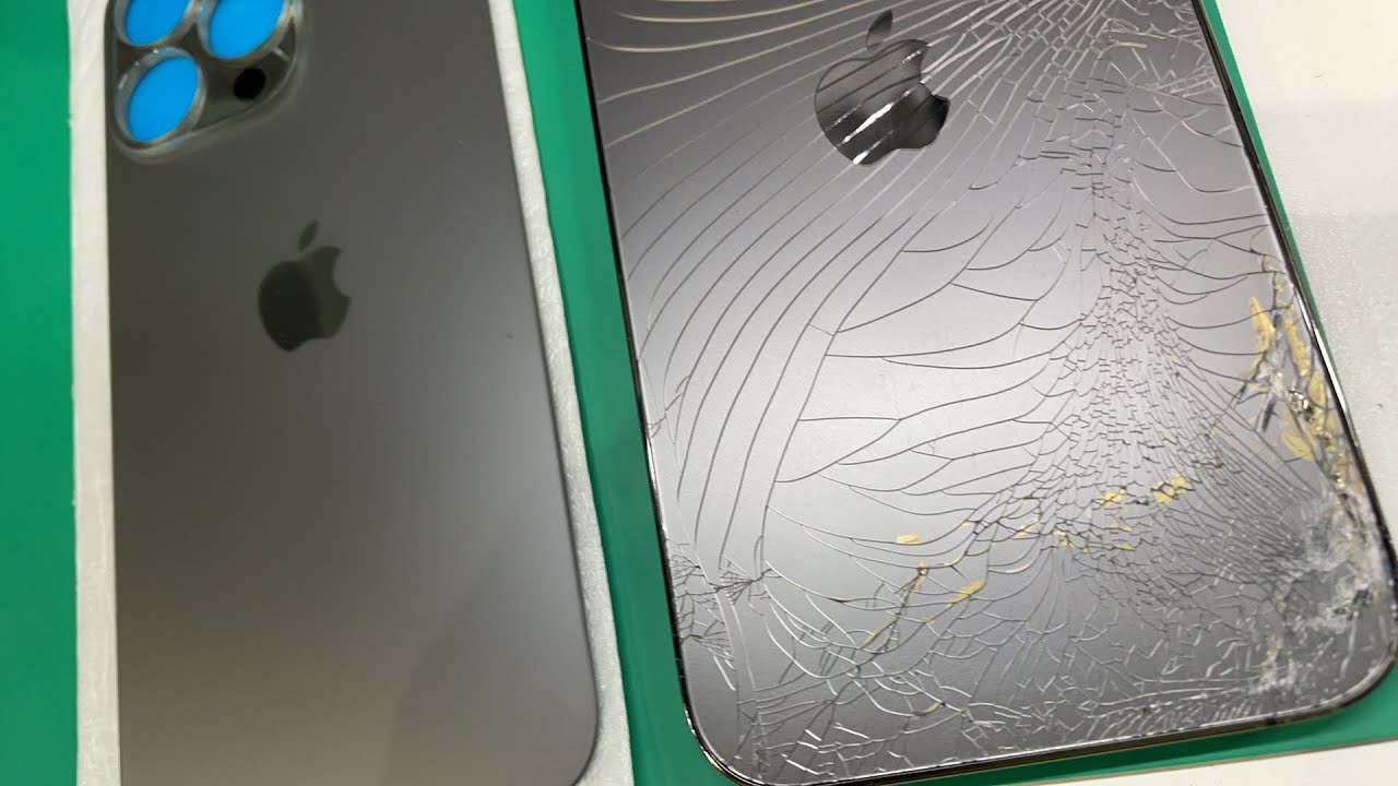 修理セミナー】iPhone 13 Pro 背面バックパネル割れ修理 - YouTube