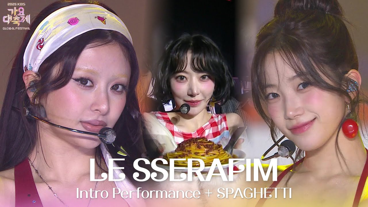 Intro Performance + SPAGHETTI - LE SSERAFIM [2025 가요대축제