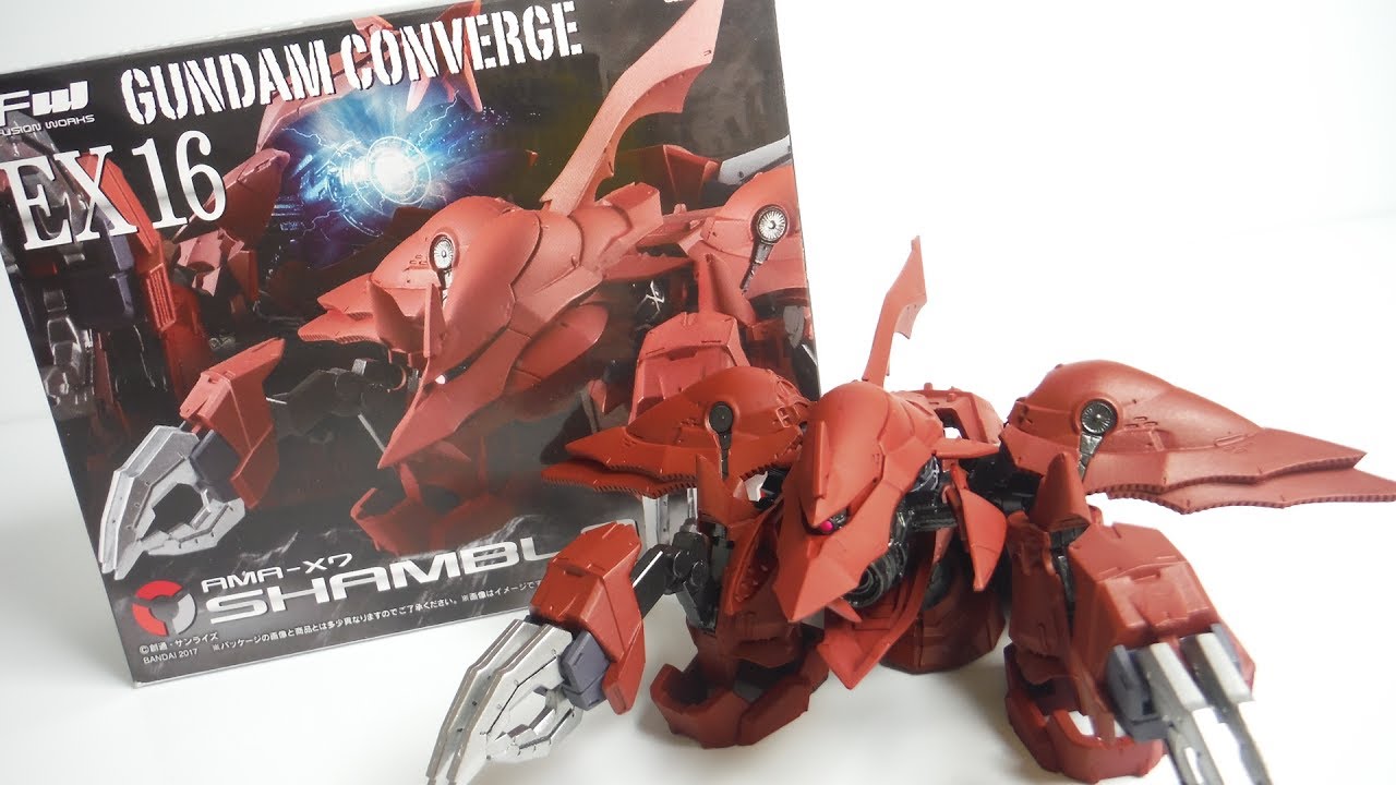 FW GUNDAM CONVERGE EX16 AMA-X7 SHAMBLO 開封 FW ガンダム コンバージ