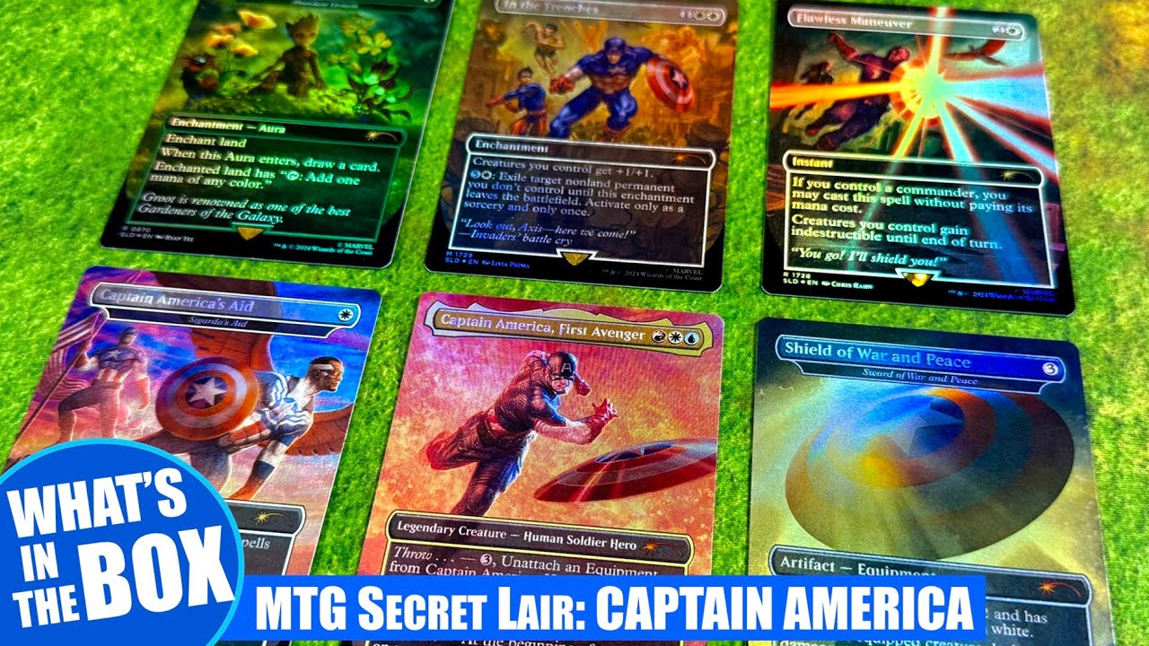 Magic the Gathering CAPTAIN AMERICA Secret Lair Drop Series