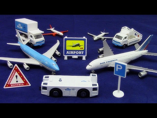 Flugzeugmodell】「Air France-KLM Flughafen Spielset」Boeing 747