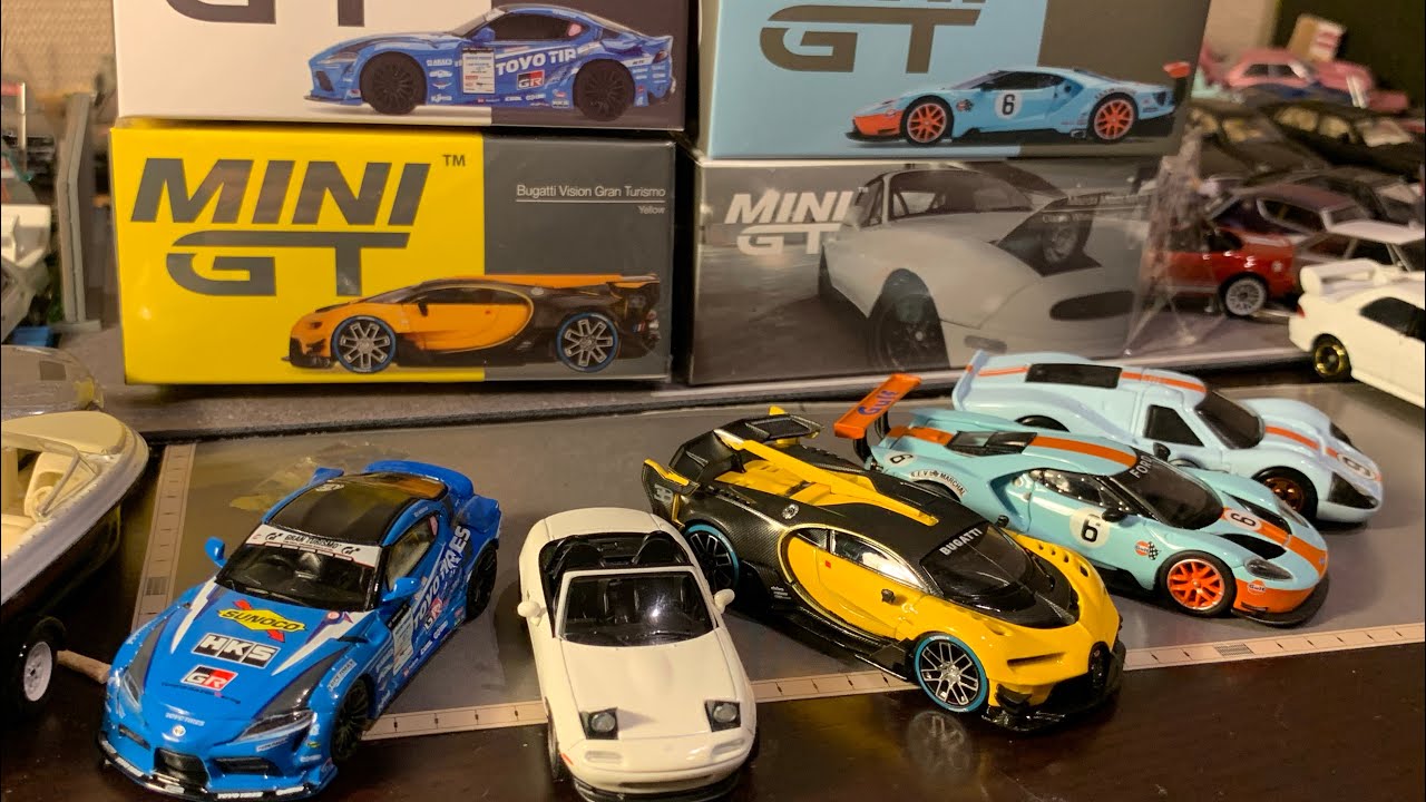 最新MINIGT開封D1 松山北斗選手スープラ、マツダ ミアータ MX-5 (NA