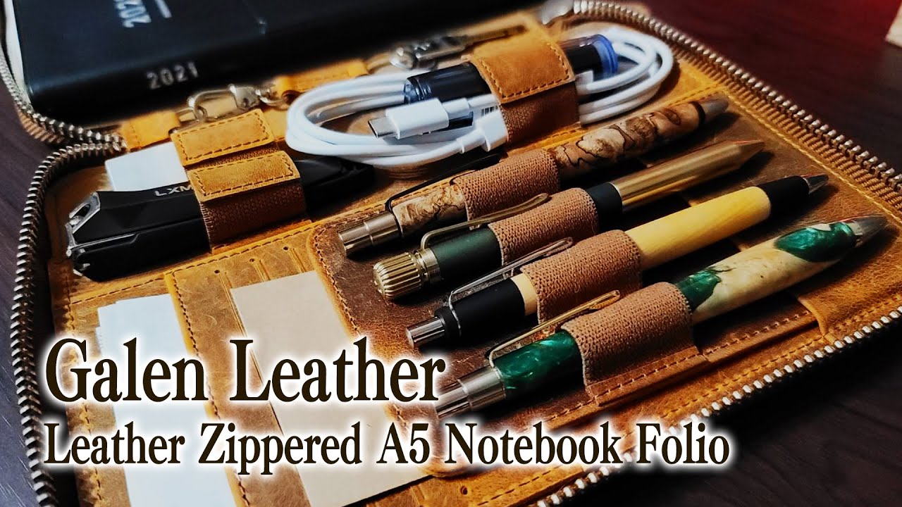 ガレンレザー】A5ノートブックフォリオをレビュー 注意点と収納例を