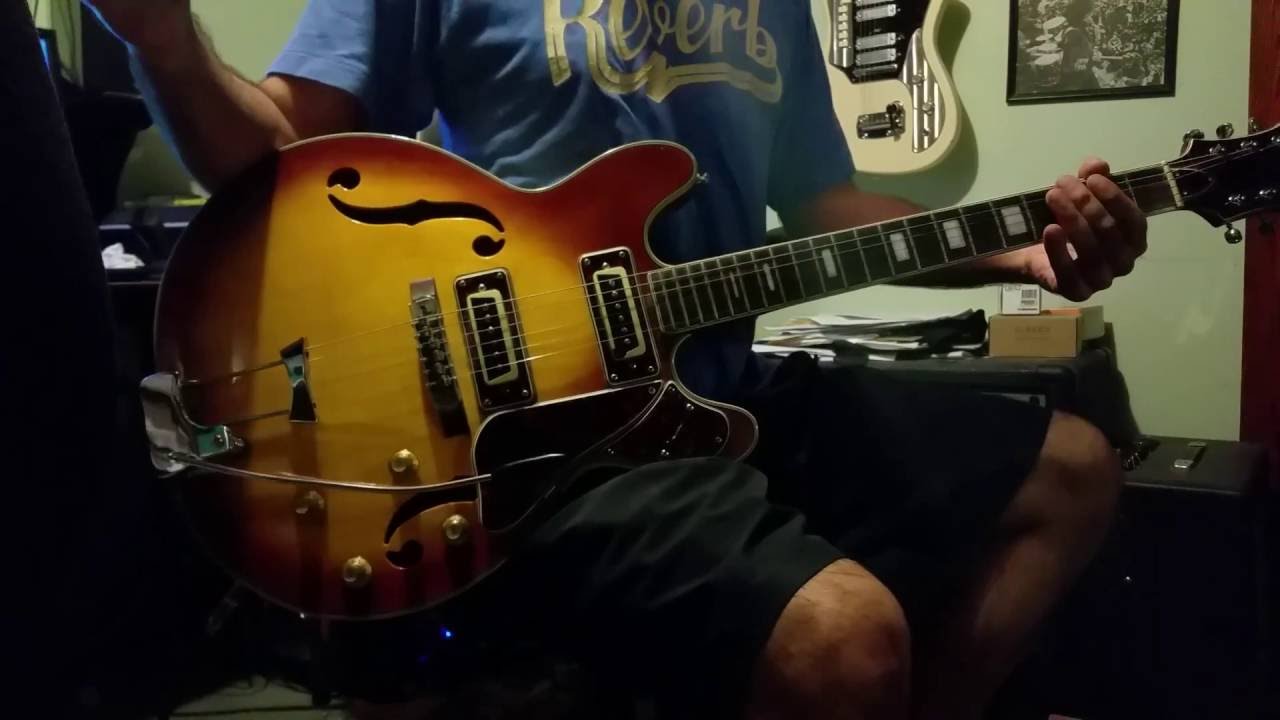 Aria Diamond / Conrad 1202T Hollowbody 1967 Sunburst Guitar Demo