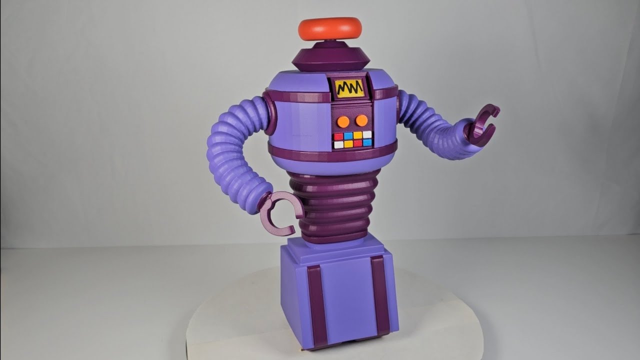 Lost In Space Robot Cartoon Version Model Kit - YouTube