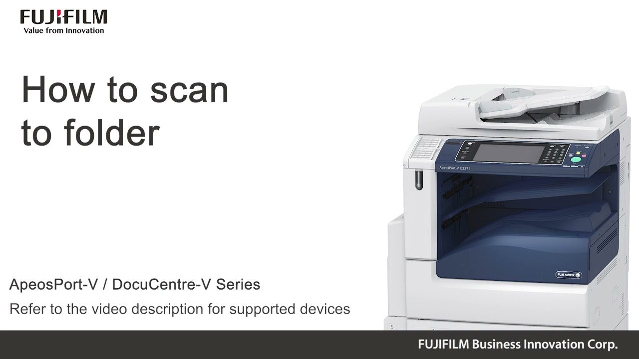 How to scan to folder - YouTube