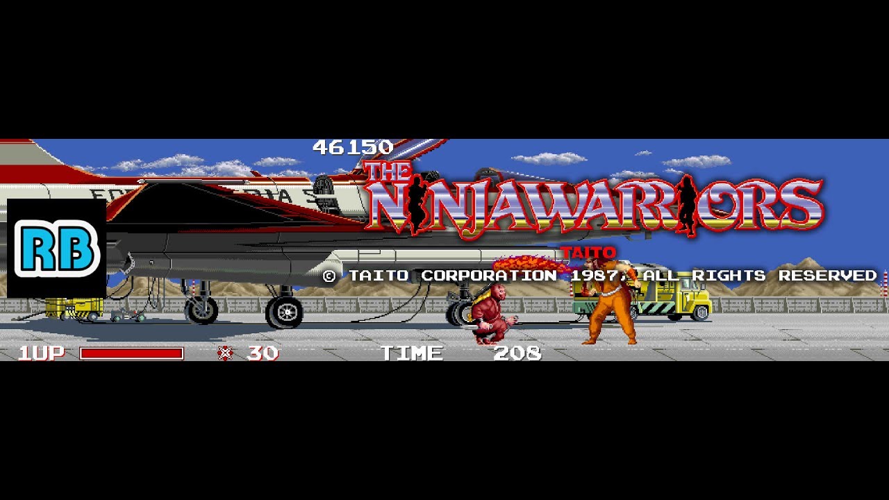 1987 [60fps] The Ninja Warriors 198690pts ALL - YouTube